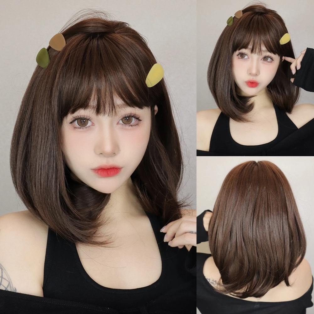 14 Inches Natural Crul Short Fashion Wig Women's Wigs For Daily Or Cosplay Use